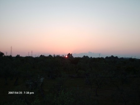 tramonto sulle carrare